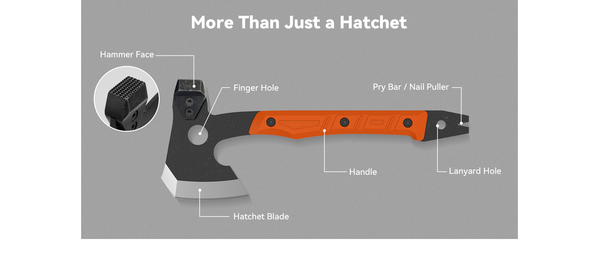Built for any situation, this hatchet is robust enough for bushcraft and more than adequate for home use.